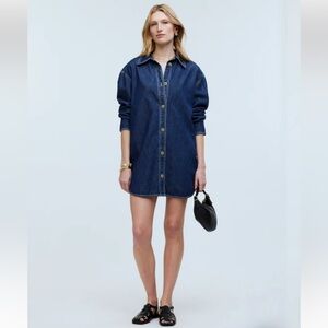 Madewell Denim Oversized Mini Shirtdress
